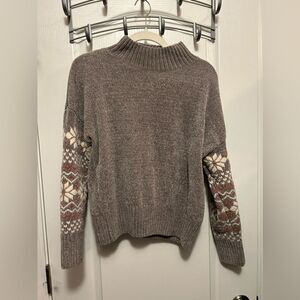 Christian Siriano‎ New York Chunky Chenille Snowflake Sweater Size Medium